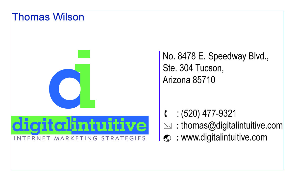 Card Design by DanamGraphics for Digital Intuitive LLC | Design #5055251