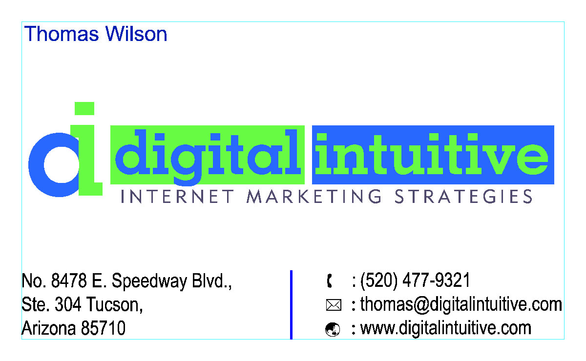 Card Design by DanamGraphics for Digital Intuitive LLC | Design #5055362