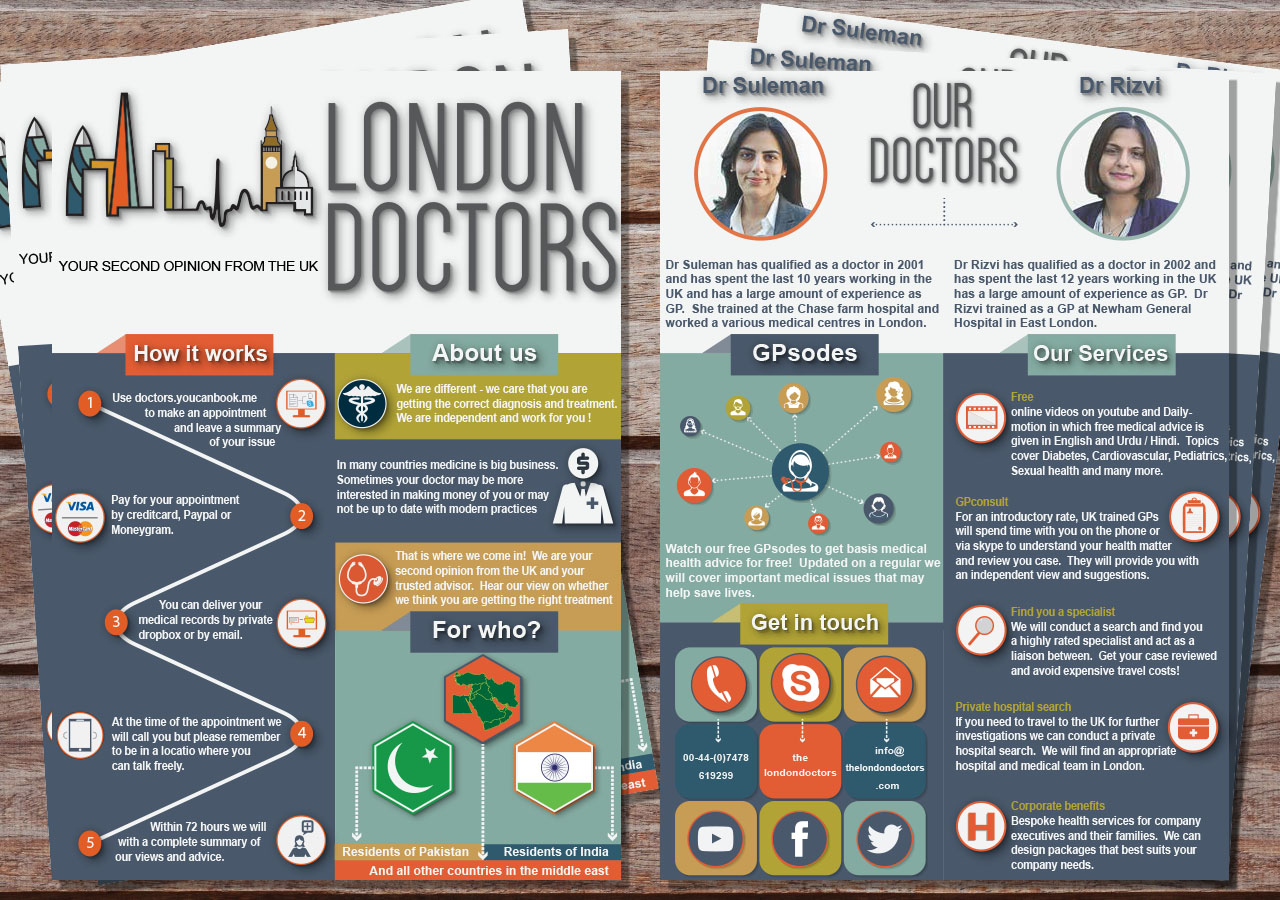 Flyer Design by Mergo for Desi Medics Limited | Design #5072653