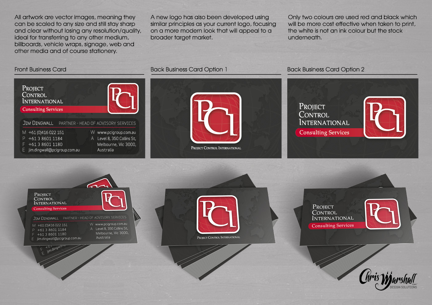 Design de Carte de Visite par Chris Marshall pour d2e Pty Ltd | Design #1424132