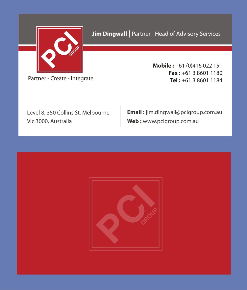 Visitenkarten-Design von kiyos creativities für d2e Pty Ltd | Design #1456599