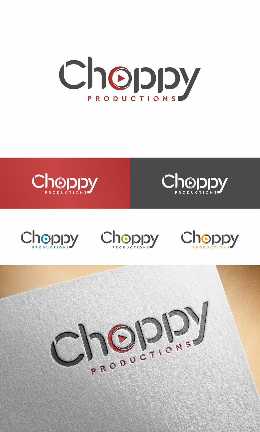 Logo Design by Design Master for Choppy Productions | Design #10780606