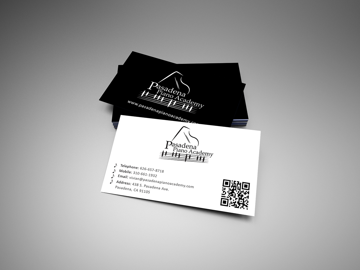 Business Card Design by Armin Shohrati for Pasadena Piano Academy | Design #5116784