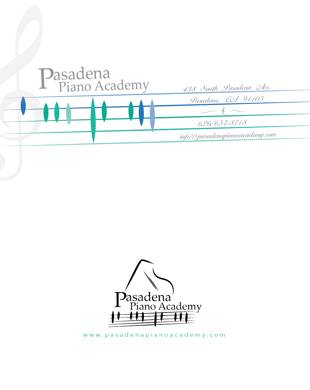Business Card Design by Martha's for Pasadena Piano Academy | Design #5067376