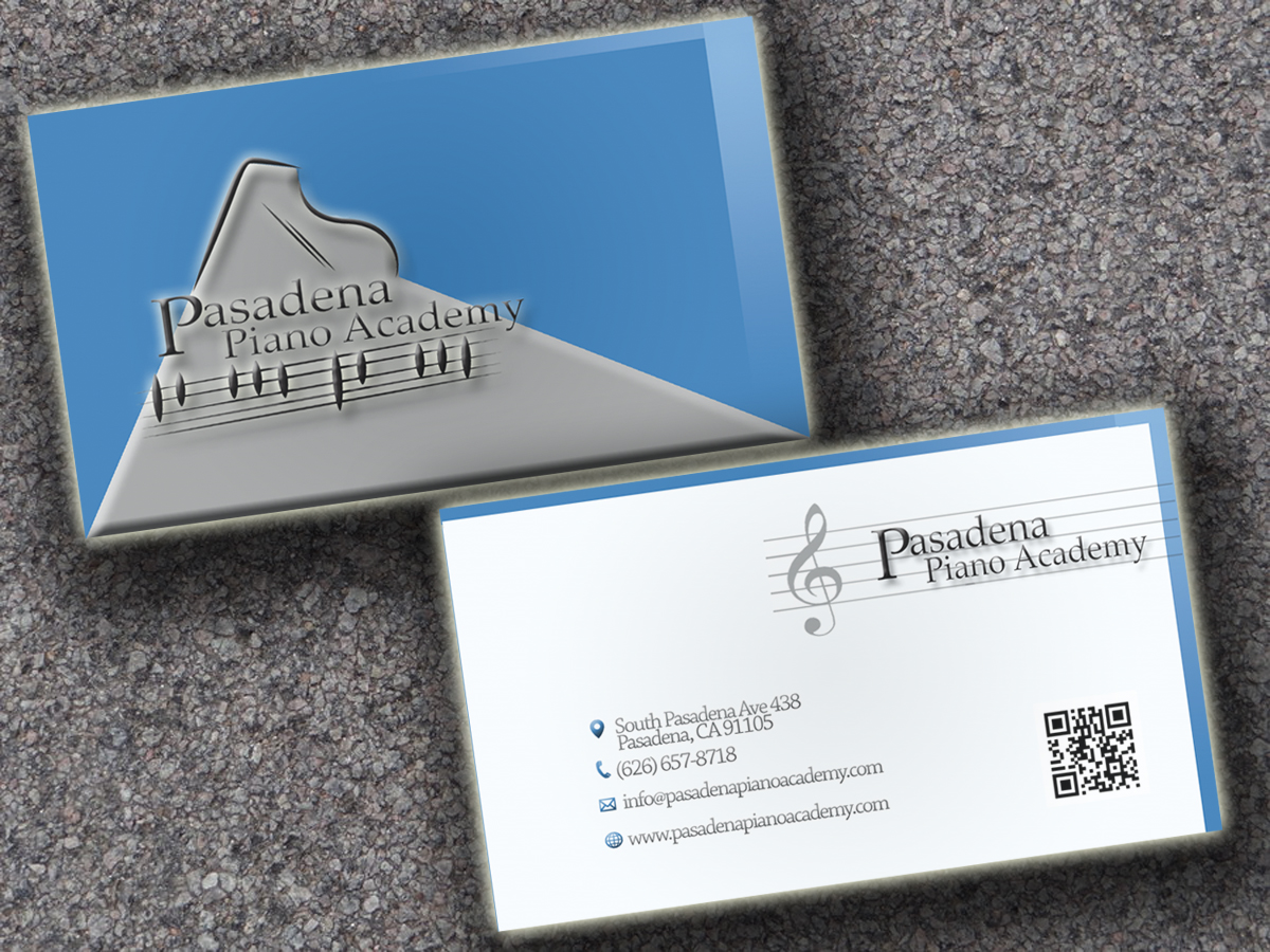 Business Card Design by Jpi design for Pasadena Piano Academy | Design #5059104