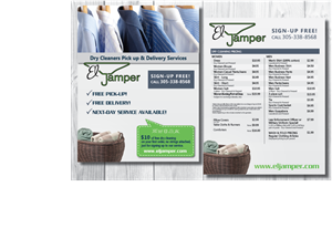 Dry Cleaners Pick-up & Delivery Service | Diseño de Postal por alex989