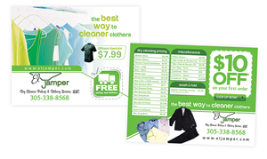 Dry Cleaners Pick-up & Delivery Service | Diseño de Postal por creationz2011