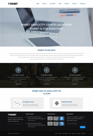 Web Design by pb for Rimbit | Design: #5101091