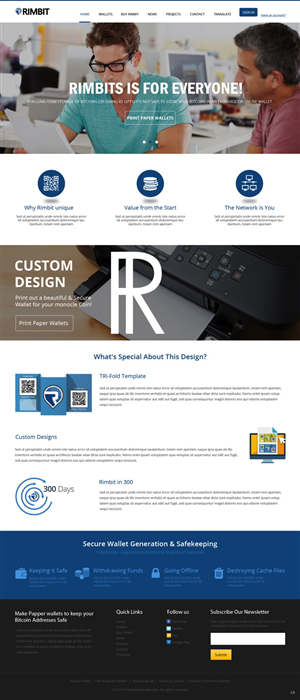 Web Design by pb for Rimbit | Design: #5101116