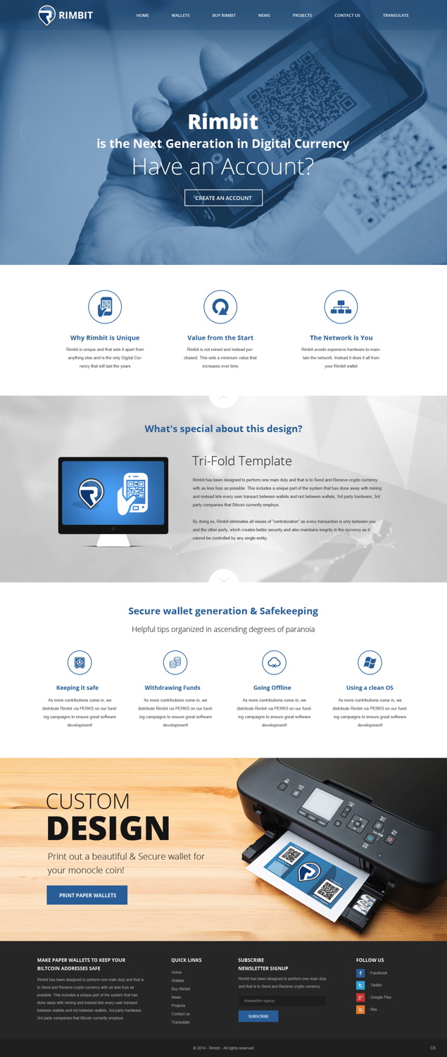 Web Design by pb for Rimbit | Design #5101118