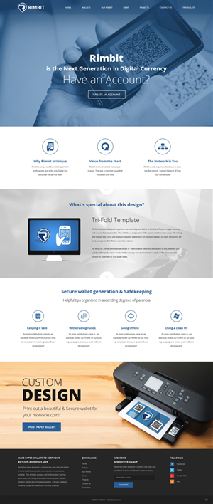 Web Design by pb for Rimbit | Design: #5101118