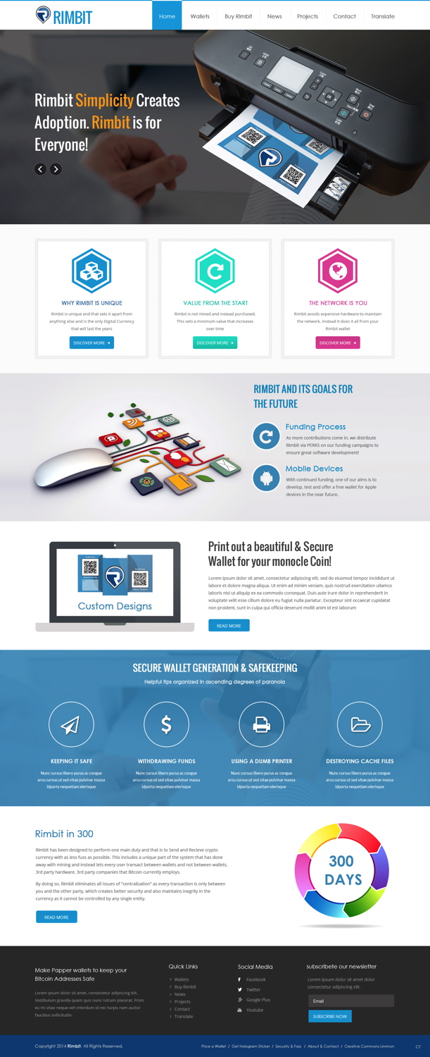 Diseño Web por pb para Rimbit | Diseño #5101125