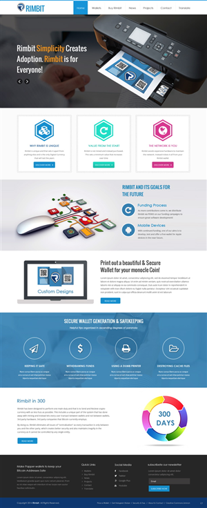 Web Design by pb for Rimbit | Design: #5101125