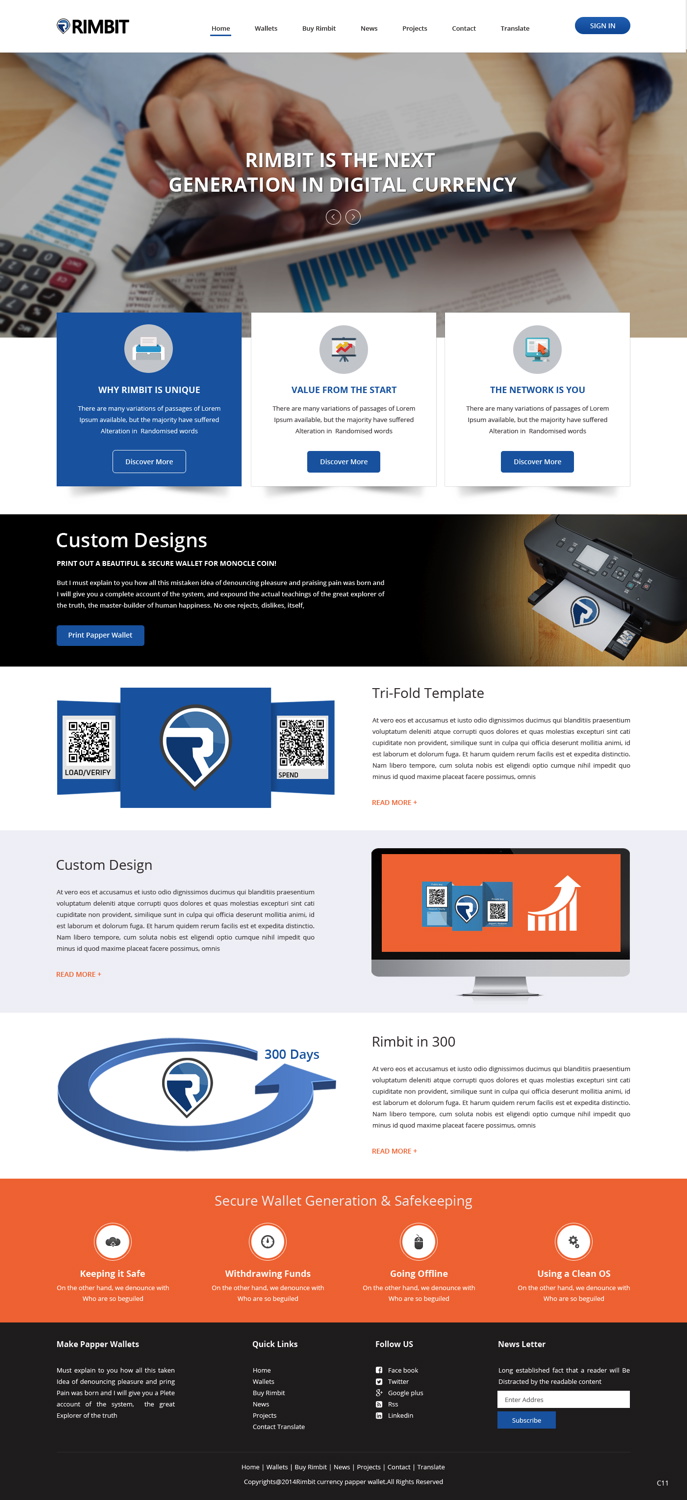 Diseño Web por pb para Rimbit | Diseño #5101126