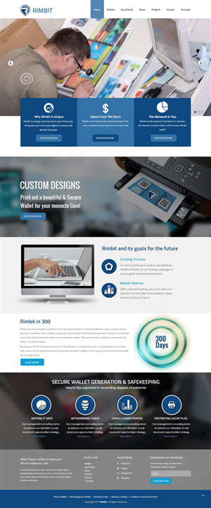 Web Design by pb for Rimbit | Design: #5101128