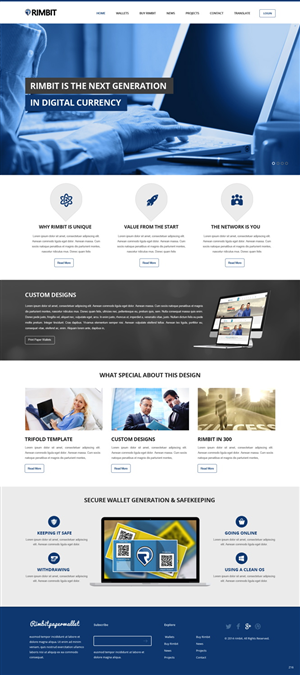 Web Design by pb for Rimbit | Design: #5101132