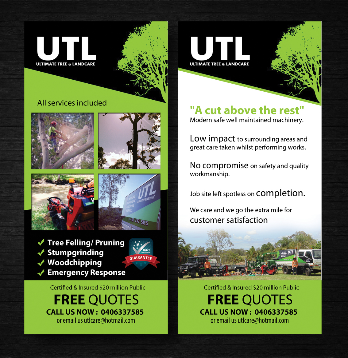Flyer Design by uk for Ultimate Tree & Landcare | Design #5063795