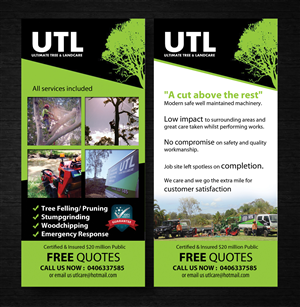 Flyer-Design von uk für Ultimate Tree & Landcare | Design #5063795