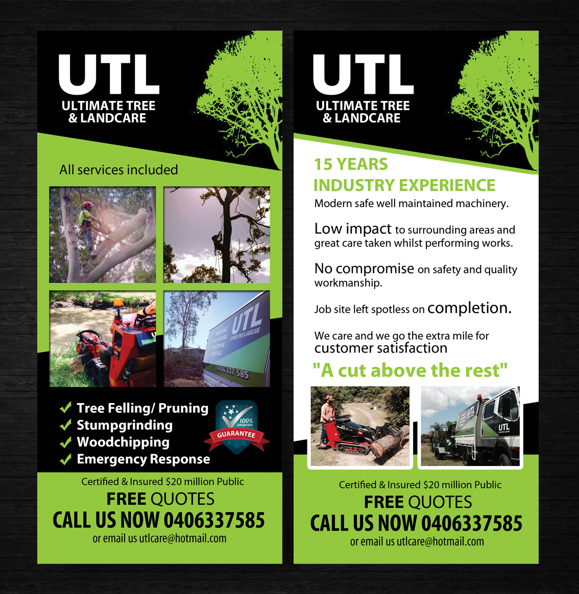 Design de Flyer par uk pour Ultimate Tree & Landcare | Design #5064406