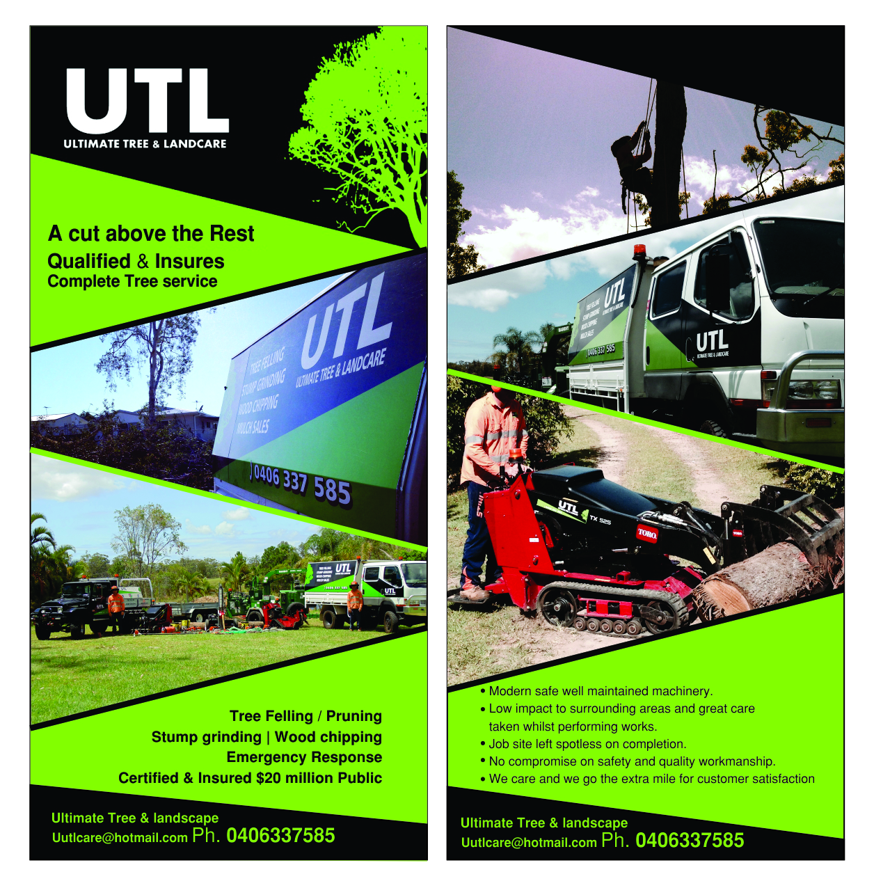 Flyer Design by creativeride for Ultimate Tree & Landcare | Design #5065758