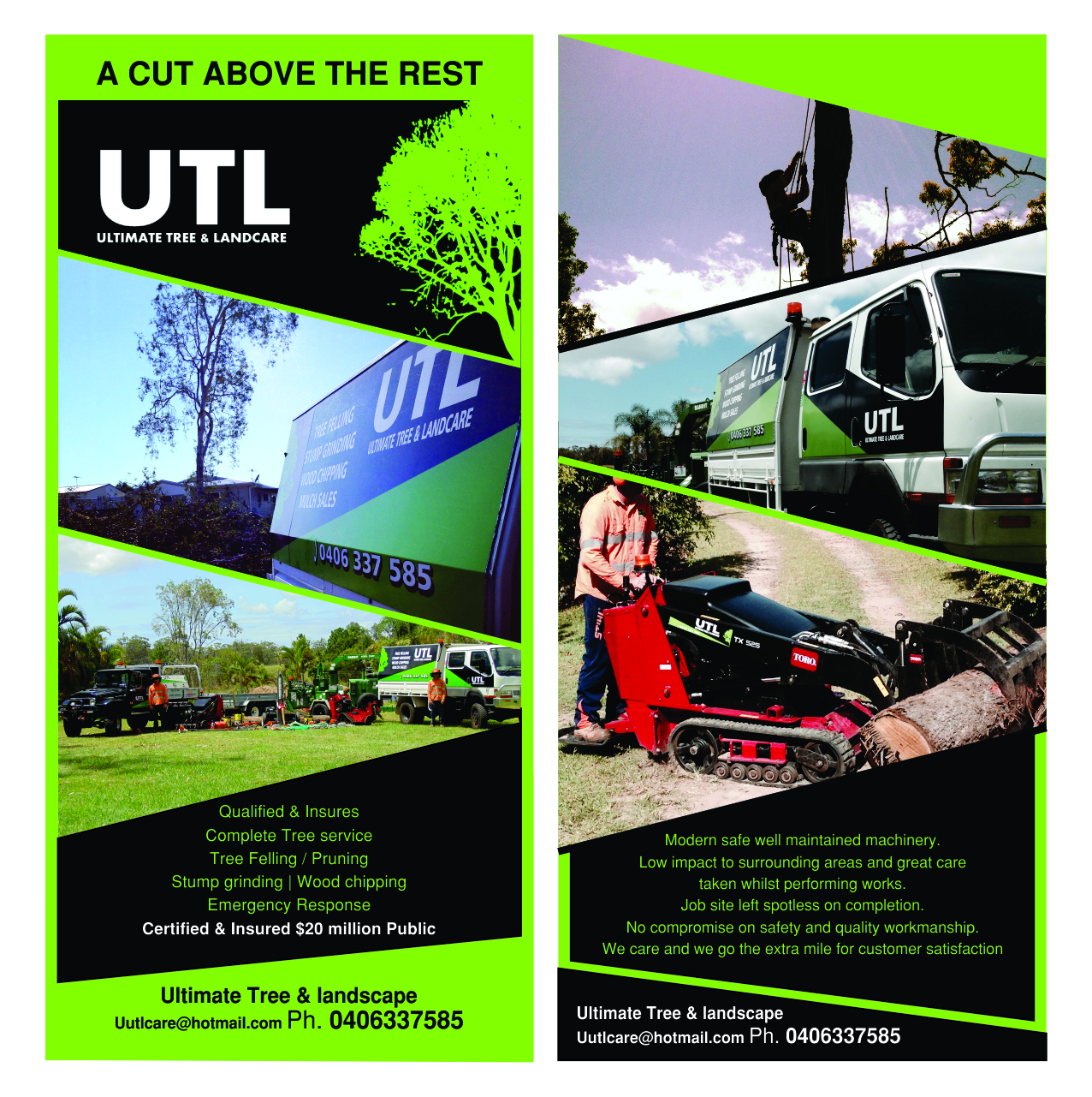 Flyer Design by creativeride for Ultimate Tree & Landcare | Design #5066493