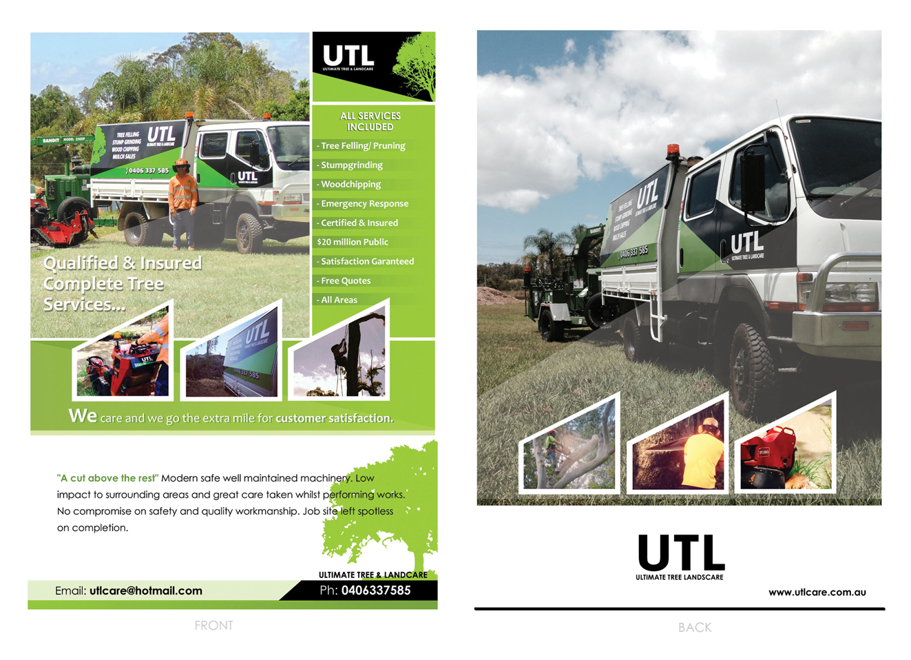 Flyer Design by Saira1 for Ultimate Tree & Landcare | Design #5066251