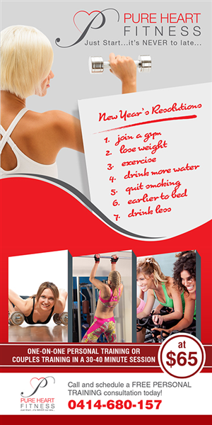Flyer Design by vanillasky for Pure Heart Fitness | Design: #5075523