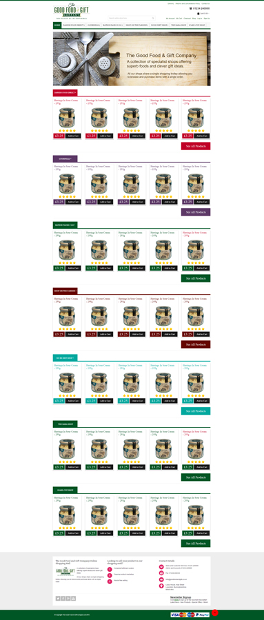 Web-Design von Nightmist für The Good Food & Gift Company Ltd | Design #6160053