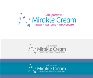 Mirakle Cream  Please work in the tagline:  Treat, Restore and Transform -  All Purpose Cream). A Product of the Better Skin Company | Logo Design by NguvuMX
