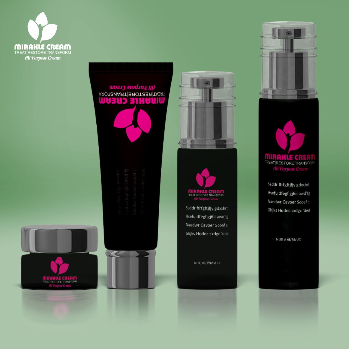 Logo Design by stranger for Mirakle Cosmetics | Design #5135754