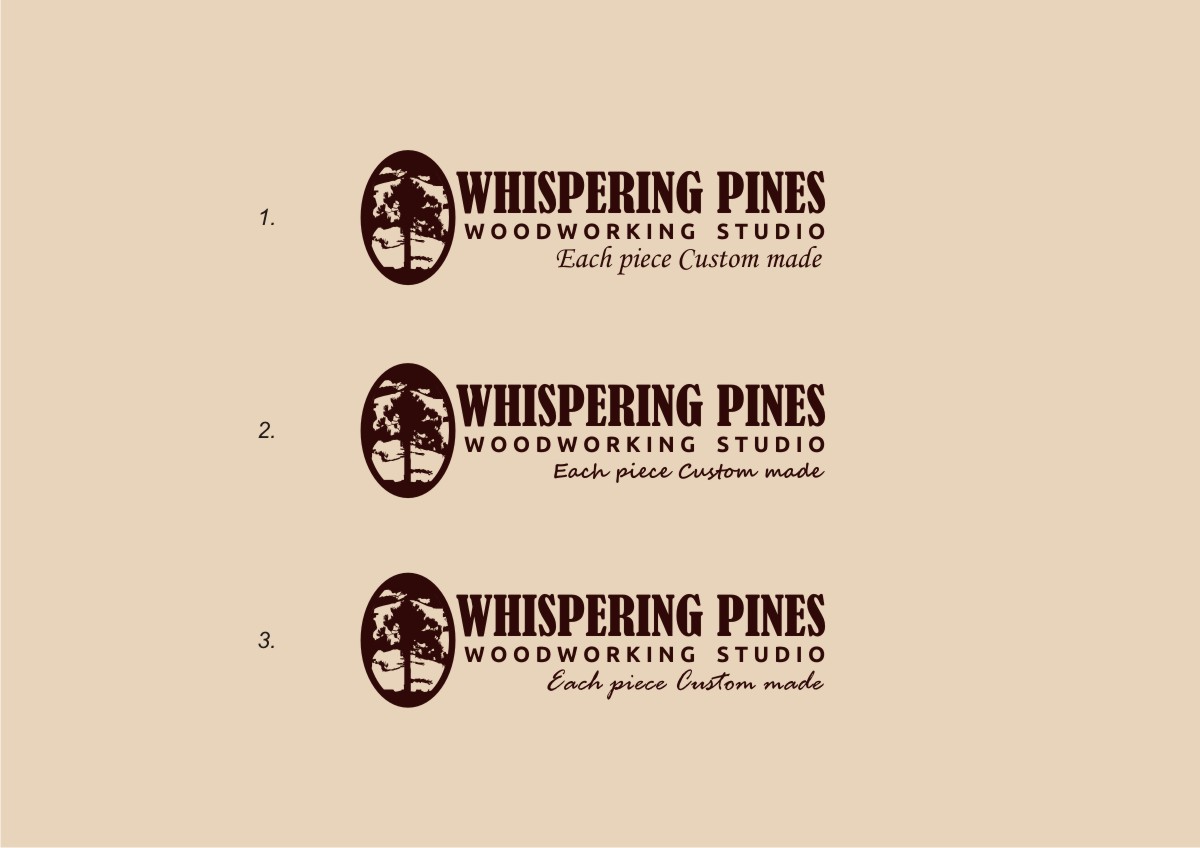 Logo Design by Amduat Design for Whispering Pines Studio | Design #5092499