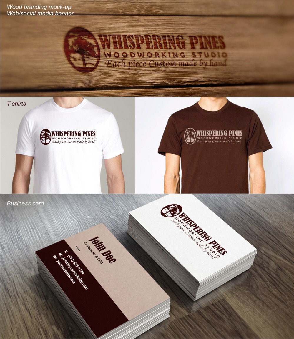 Logo Design by Amduat Design for Whispering Pines Studio | Design: #5099752