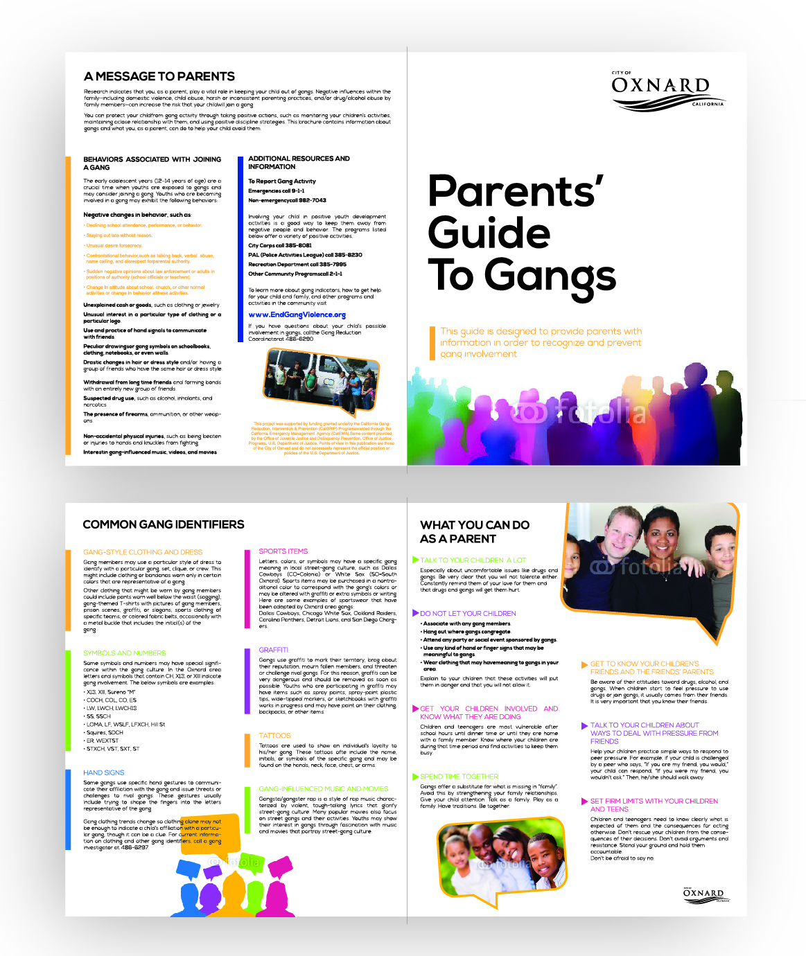 Brochure Design by DAStudioDesigns for Oxnard Police Department/Office of Youth Safety | Design #5071948