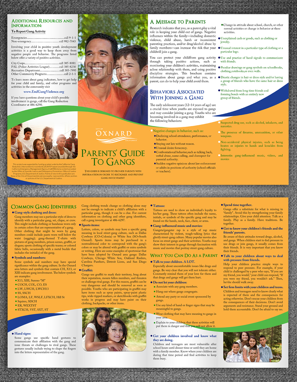 Diseño de Brochure por ESolz Technologies para Oxnard Police Department/Office of Youth Safety | Diseño: #5122794