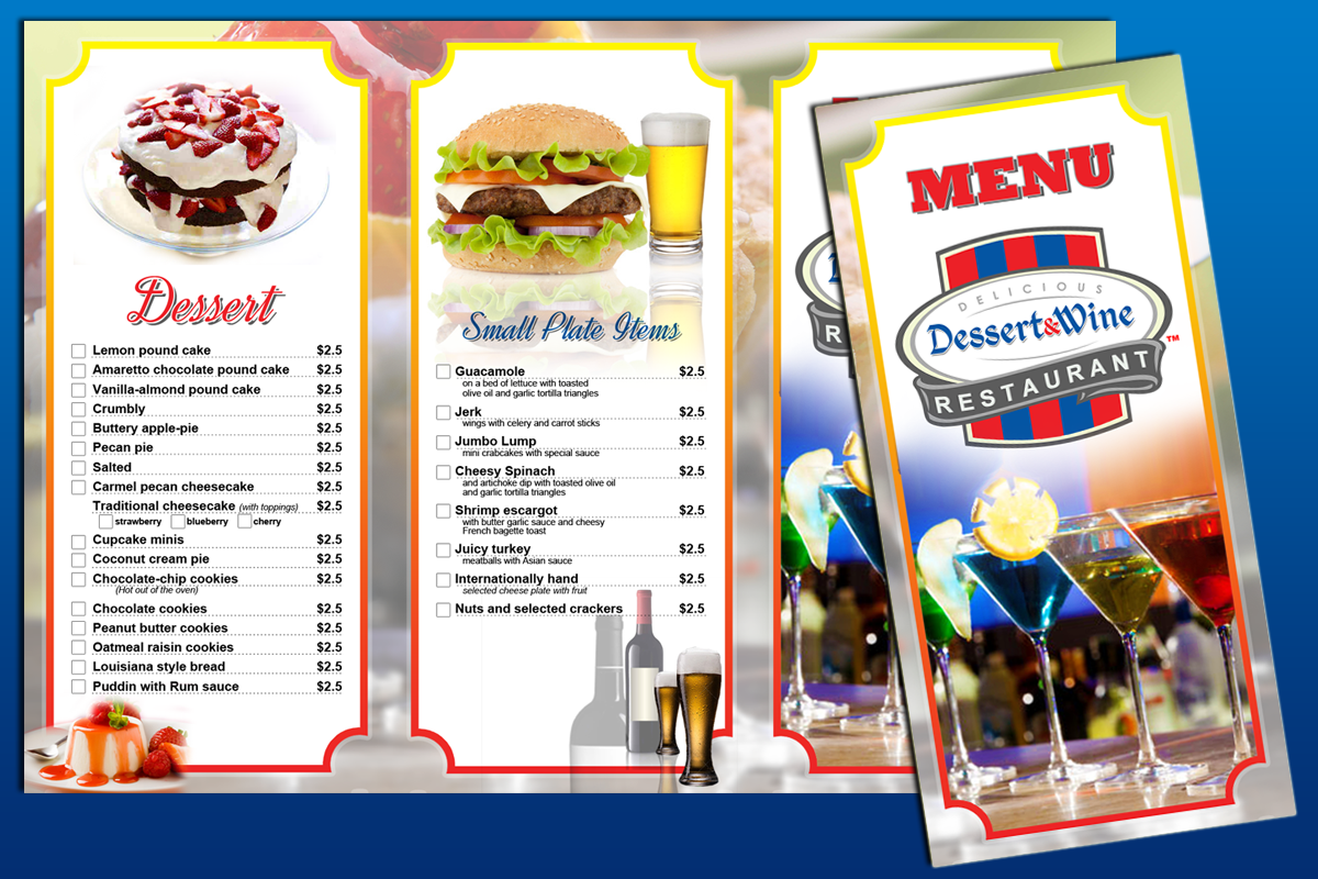 Diseño de Menú por MDesigns ™ para este proyecto | Diseño #5167223