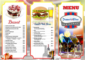 Menu Design by MDesigns ™ for this project | Design: #5167540