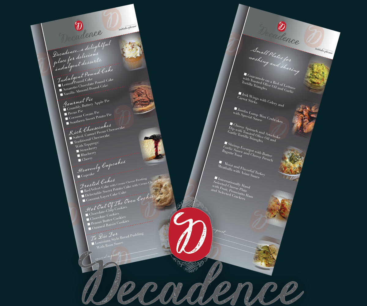 Menü-Design von iD_intelligentDesign für dieses Projekt | Design #5212024