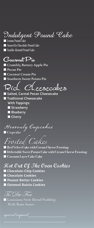 Menu Design by iD_intelligentDesign for this project | Design: #5212035