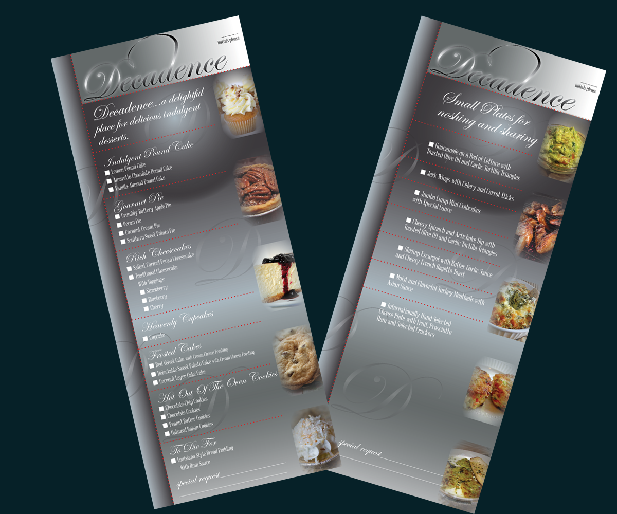 restaurant menu design ideas