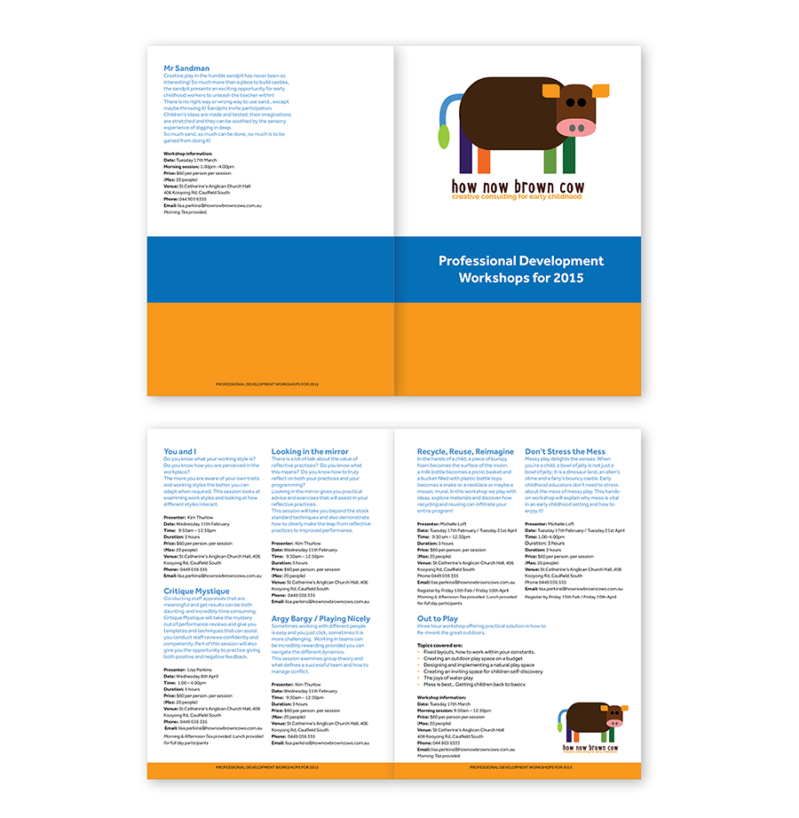 Brochure Design by Creative Type for How Now Brown Cow | Design #5115287