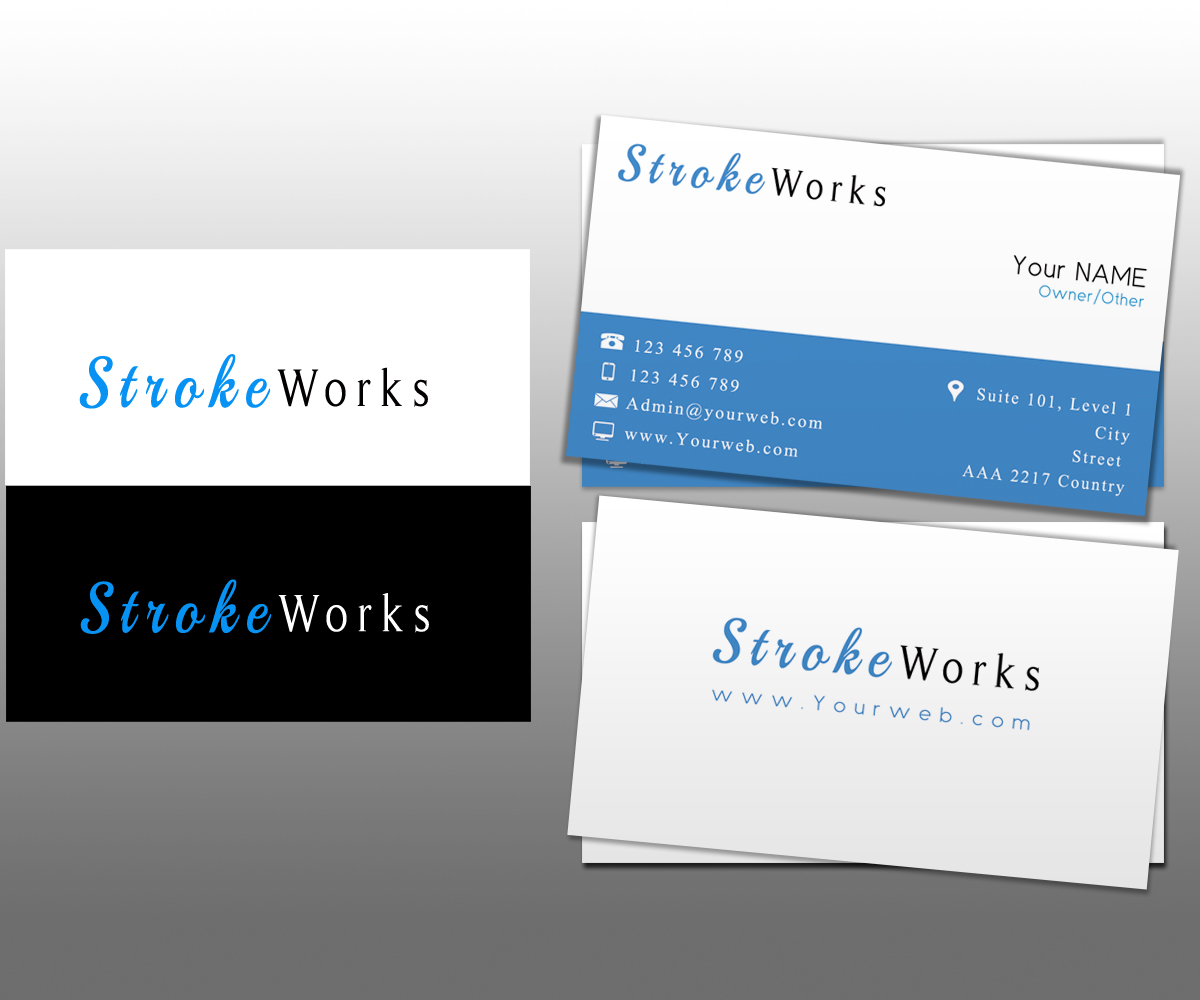 Logo Design by Stream Graphics for Stroke Works | Design #5082534