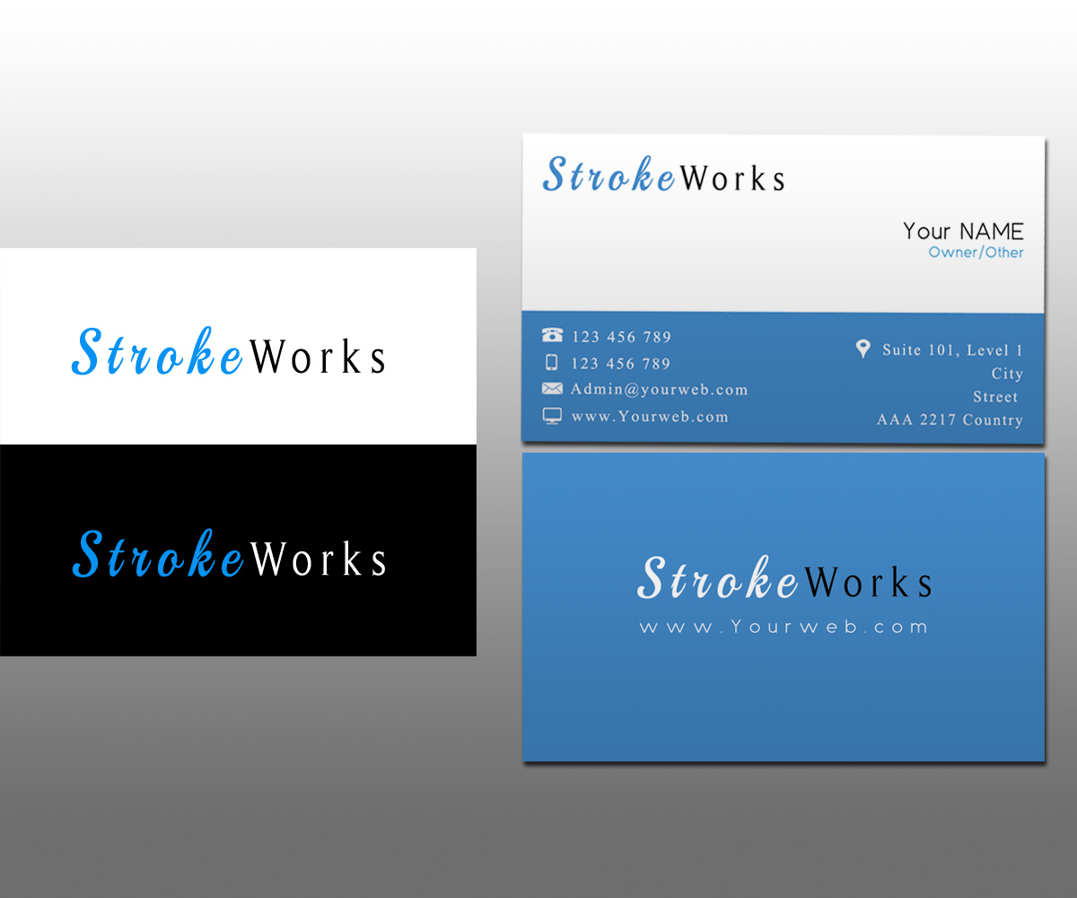 Logo Design by Stream Graphics for Stroke Works | Design #5084480