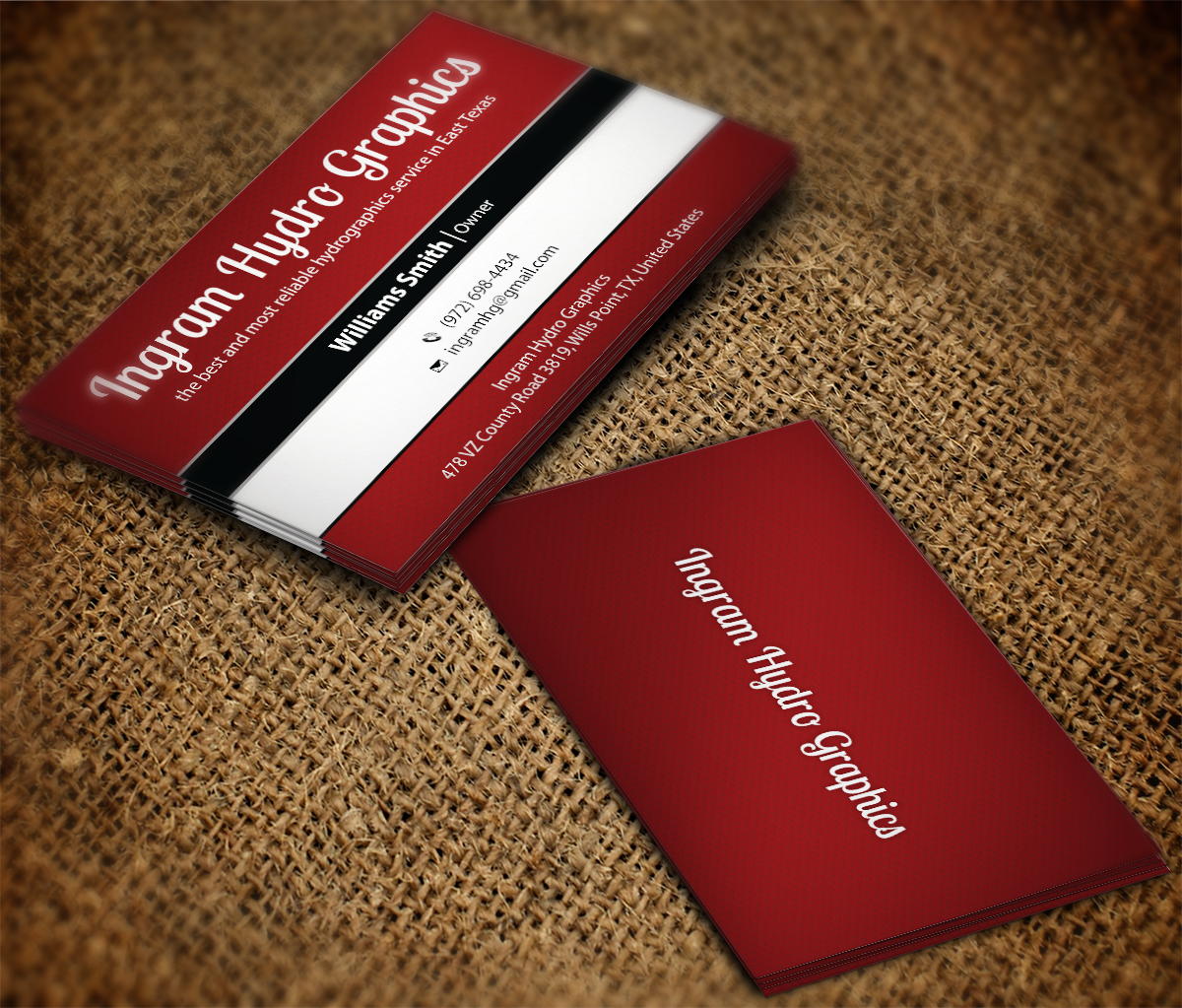 Business Card Design by MT for Ingram Hydro Graphics | Design #5093232