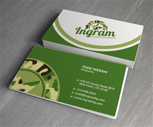 Hydrographic business needs a business card that reaches hunters and off-road enthusiasts | Design de Carte de Visite par ideaz2050