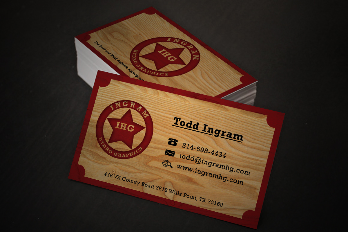 Design de Carte de Visite par Laurence N. Corpuz pour Ingram Hydro Graphics | Design #5079663