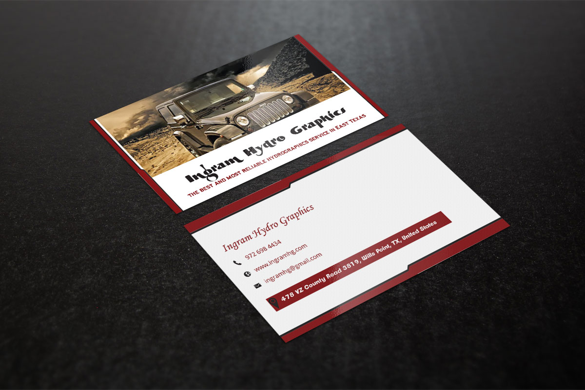 Business Card Design by Verified artistry (Design garden) for Ingram Hydro Graphics | Design #5084294
