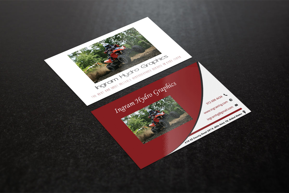 Business Card Design by Verified artistry (Design garden) for Ingram Hydro Graphics | Design #5084302