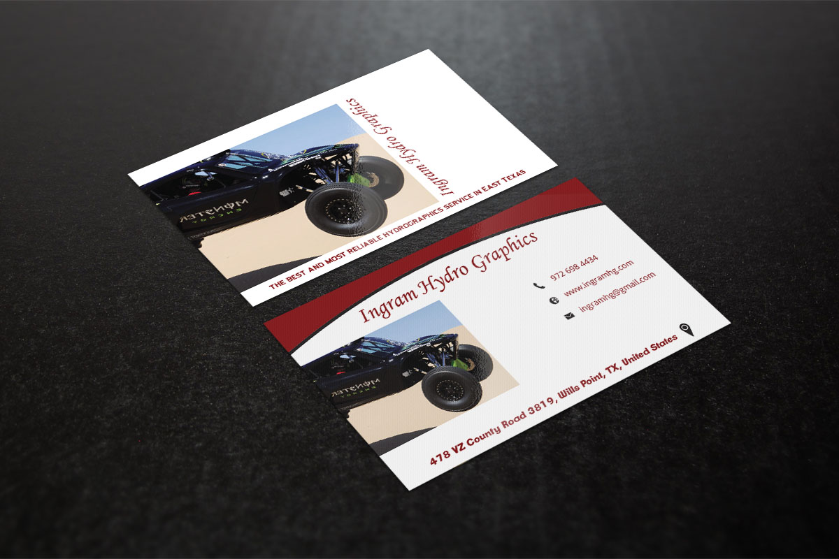Business Card Design by Verified artistry (Design garden) for Ingram Hydro Graphics | Design #5084309