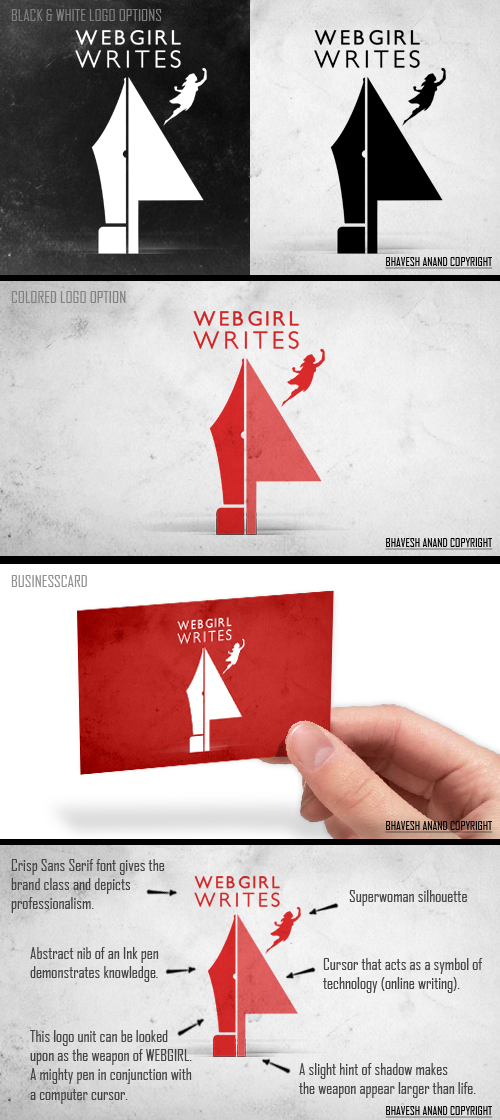 Logo Design by Bhavesh Anand for Webgirl Writes | Design #1425097
