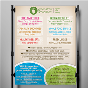 Flyer Design by Creative Chamber for Greenstraw Smoothies | Design: #1440779